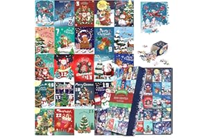 ‎ANEXER AnExer Puzzle Adventskalender 2024 Weihnachtskalender Kinder 24 Boxen 1000 Teile Puzzle Weihnachten Countdown, Adventskalender Puzzle Erwachsene Geschenk Weihnachtsgeschenke Hausdekoration