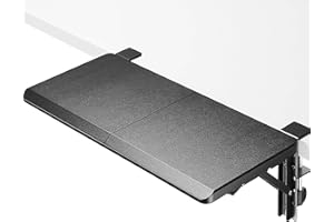 ETHU Ergonomics extension bureau Plateau, Pliable Repose-Poignet Coude repose bras Support, Repose Poignet Bureau Extender pour La Maison et Le Bureau（Black）