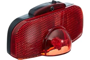 busch+müller Toplight Feu arrière à Batterie Unisexe, Noir, 7 x 4 x 3 cm