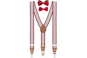 BomGuard bambino bretelle papillon Set 8-17 anni, altezza 135 cm - 175 cm