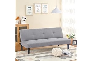 ‎BUYBYROOM buybyroom Schlafsofa Couch Schlafcouch Gästebett Bettsofa Klappsofa Sofa Schlaffunktion Sofagarnitur Couchgarnitur Grau