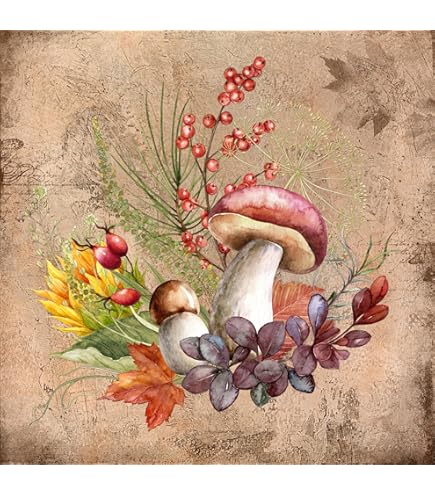 Lot De 20 Serviettes En Papier "citrouille" 33x33cm Orange