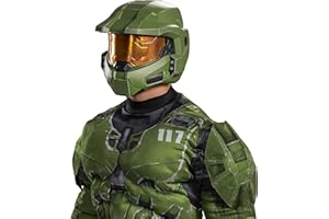 DISGUISE Casco premium Halo Master Chief, máscaras de Halloween para adultos, talla única
