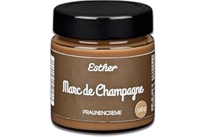‎ESTHER CONFISERIE Esther Pralinencreme - Marc de Champagne 150g süße Trüffel Creme mit Alkohol | Genuss für alle Champagner Liebhaber als Brotaufstrich, Naschen, Genießen oder als Geschenkidee