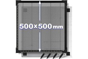 Oversevenls Honeycomb Laser Bee Nest Arbetsbord 500 x 500 x 22 mm med aluminiumplatta för laserskärare, honungskaka lasersäng