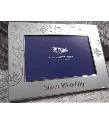 Shudehill Giftware Heartfelt Words Anniversary 6x4 White Hearts Photo