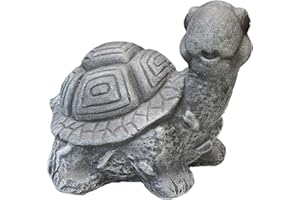 STEINFIGUREN SPICKER Steinfigur Schildkröte, 112/1 Gartenfigur Steinguss Tierfigur Basaltgrau