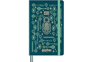 Moleskine Colección Hechizos Wizarding World Harry Potter Alhomora Weekly Planner, Agenda Semanal 18 Meses Tapa Dura Resplandeciente, Formato Grande 13 x 21 cm