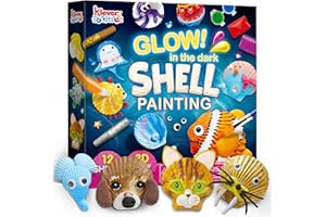 Klever Kits Shell Painting Muscheln Zum Bemalen Kinder Set,Kreatives für Mädchen,DIY Bastelset Set,Bastelset Kinder ab 6 7 8 9-12 Jahre,Kindergeburtstag Basteln,Bastelset Weihnachten für Mädchen