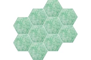 SGEHAI 10 Stück 15x13cm Sechseckig Filztafel mit Stecknadeln,pinnwand kork pinnwand selbstklebend,korkwand pinnwand,pinnwand kinderzimmer,pinnwand küche,pinnwand filz,filz pinnwand selbstklebend,pinwand