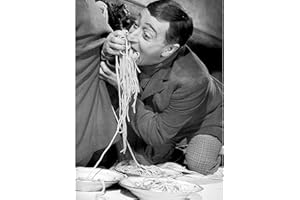 Papiarte Poster da Parete per Arredamento Casa - Stampe Vintage Senza Cornice - Ideali come Decorazioni Casa Moderna - (21 x 30 cm, Mangiaspaghetti_014)