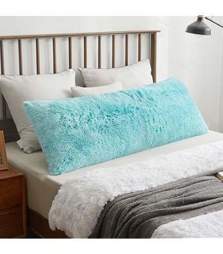 Leopard Body Pillow ZonLi Fuzzy Body Pillow Cover 20x54