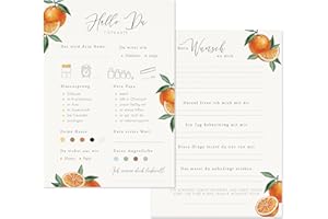 ‎LUFTUNDLIEBE Babyparty Tippkarten – Ratespiel für die Babyparty während der Schwangerschaft mit lustigen fragen zum ausfüllen – Für Mädchen und Jungen geeignet (Citrus, 20)