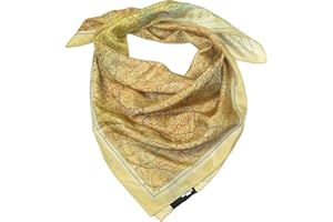 LOVARZI Foulard d'évasion en soie - Carte officielle de la guerre 39-45 - Marron clair - Taille unique