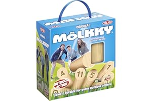 Tactic AZ56993 Mölkky Game In Cardboard Box with Handle, Multicolour, 22,5 X 22,5 X 9,7 centimeter