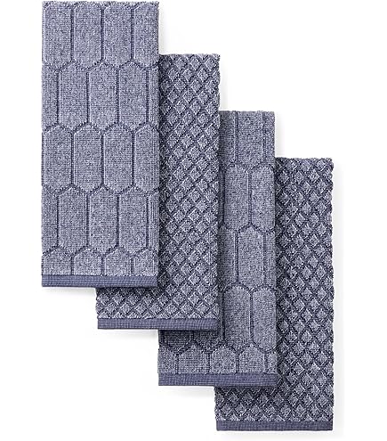 Biancoperla Set Asciugamani 2+2 In Spugna Di Cotone Con Balza In Cotone Stampato Ninfa