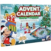 Disney Advent Calendar - Official Christmas Board Game - 16 Disney 3D Characters Included, Great Gift for Kids Ages 4 and Up