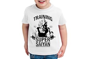 WhyKiki Goku Super Saiyan Son Camiseta para Niños T-Shirt Goku Dragon Master Ball Vegeta Turtle Roshi Db
