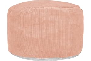 adekor_home Puffa | Sitz | Kord | Hocker | Bequem | Stilvoll | Zum Sitzen | Unter den Füßen | Auf der Terrasse | Im Garten | Im Wohnzimmer | 70x45 cm (Rosa)