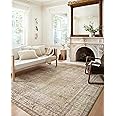 Loloi Margot Collection 2'-6" x 9'-6" Runner Rug in Antique/Sage - Thick Low Pile Area Rug, No-Shed Easy Clean Large Patterned Area Rug for Living Room, Bedroom, Dining Area