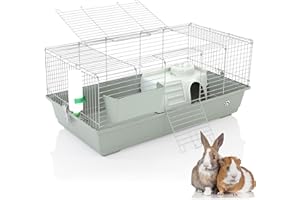 Rabbit/Guinea Pig Indoor Cage by Cozy Pet 100cm suitable for Rat, Chinchilla and other Small Animals Hutch Model: RB100-S (We do not ship to NI, Scot Highlands & Islands Channel Islands IOM or IOW)