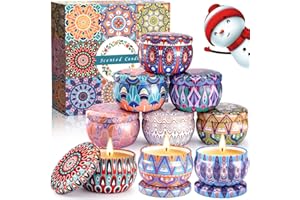 MULEVIP Candele Profumate Set di 9 in Cera di Soia Naturale - Regalo per Donne, Feste di Matrimonio, Compleanni, Festa della Mamma, Bagni e Yoga