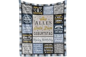 AOWINS Birthday Gift for Men, Birthday Gift Man, Gifts for Men, Birthday, Gift Ideas for Men, Gift for Dad / Grandpa Birthday, Gift for Man Who Has Everything Blanket 150 x 130 cm