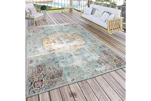 ‎PACO HOME Paco Home Dywan Do Wewn. i Na Zewn. Orientalny Na Taras Odporny Na War. Atmosf. Turkusowy, Rozmiar:160x220 cm