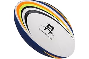 Foriox International Rugby Ball Size 2, 3, 4 Training Ball Soft Touch Perfect RugbyBall Night