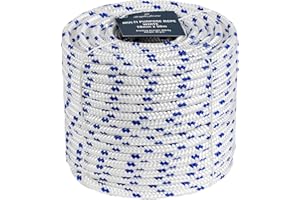 Douglas Marine Cima Bianca Ø 10 millimetri in Polipropilene da 50 metri - 16 Capi Multiuso, Resistente e Galleggiante - Ideale per Ormeggio, come Corda Generica, Passamaneria e Delimitazione