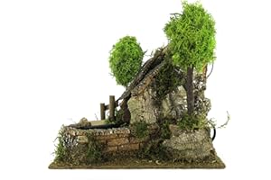 ‎FERRARI & ARRIGHETTI BERTONI Holz-Wasserfall mit fließendem Wasser, Mehrfarbig, Einheitsgröße