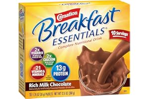 Carnation Breakfast Essentials Carnation Instant Breakfast Powder, Rich Milk Chocolate, 10 Pk