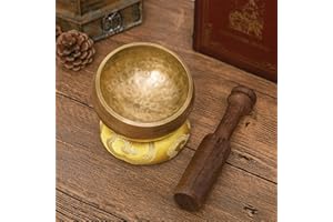 Gandhanra Tibetan Full Moon Singing Bowl Set For Sound Healing,Meditation,Yoga,Relaxation,Chakra Balance,Handmade in Nepal