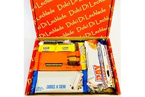 American Chocolate Gift Box By Dolci Di Lechlade Sweets USA Candy Dairy Christmas Secret Santa Stocking Filler Milk White Cookies Present Peanut Butter Dark