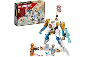 LEGO 71761 Ninjago L’Évolution Robot De Puissance De Zane, Jouet pour Enfants +6 Ans avec Figurines Serpent, Bataille Ninja avec bannière de Mission à Collectionner