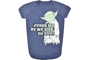 Star Wars for Pets Judge Me by My Size, Do You? Dog Tee | Star Wars for Pets Dog Shirt | Size Small | Soft, Cute, and Comfortable Dog Clothing and Apparel, Cute Dog Clothes