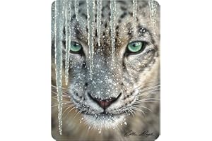 Deluxebase Calamita 3D LiveLife - Ghiaccio Blu Calamita da Frigorifero 3D Lenticolare con Leopardo. Decorazioni magnetiche per Bambini e Adulti con Opera d'Arte del celebre Artista Collin Bogle