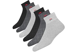NAVYSPORT 6 Paar Sneaker Socken Herren Damen Sportsocken Kurze Baumwoll Socken Quarter Socken
