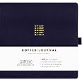 Scribble & Dot® Bullet Planner - Dotted Journal | Square Ultra Thick 160gsm Paper - Premium Dotted Journal for Artists and Creators, Includes Pen Test Pages (Moon Phases))