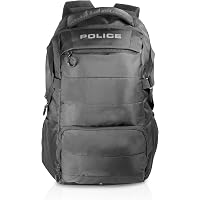 Police Hedge Polyester 30 Ltr Black Laptop Stylish Premium Quality Backpack