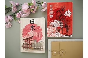 Exacompta - 1804153E - Agenda Journalier Forum Samouraï - 12 x 17 cm - Août 2023 à juillet 2024 - Visuel Torii