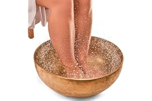 MASSAGE-EXPERT Grande ciotola tibetana [Ø 46 cm, fino al numero di scarpe 40, 8.500 grammi], tono profondo per bagno di suono, yoga, meditazione, qualità professionale