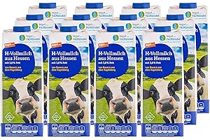 TEGUT… REINHEITSVERSPRECHEN tegut... H-Vollmilch aus Hessen mit 3,8 % Fett, 12er Pack (12 x 1 l)