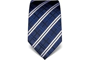 Vincenzo Boretti cravatta elegante classica da uomo, 8 cm x 15 cm, di pura seta di alta qualità, idrorepellente e antisporco, motivo a quadri