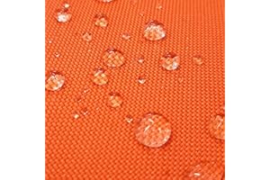 AKTIVSTOFFE Breaker Teflon - tessuto in poliestere con un rivestimento acrilico - stoffa al metro (Arancione)