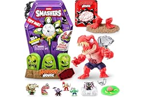 ZURU SMASHERS Smashers Mega Horror House di ZURU, giocattolo interattivo, giocattolo da collezionare per bambini e ragazzi, Large (30 cm), (Dinosaur)
