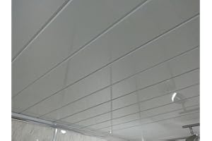 BCS PANELS 5 Twin White PVC Bathroom Cladding Shower Wall & Ceiling Panels
