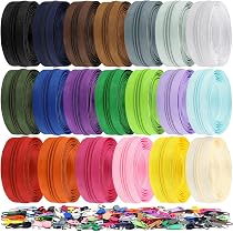 Bobine Fermeture Éclair Nylon 60 M - 20 Couleurs, 100 Curseurs, Kit Réparation Couture DIY - 4
