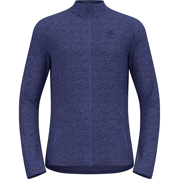 ODLO Steam Midlayer Full Zip für Herren, Fleecejacke grey melange, 69,95