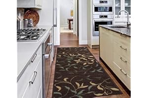 Ottomanson Ottohome Collection nowoczesny dywan z gumowym spodem, 50 x 150 cm, brązowy